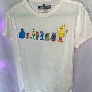 Sesame Street Characters White T-Shirt